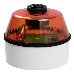 deegee ISB-R IP54 LED Sounder & Beacon 115-230Vuc White Base 100mm x 123mm dia. Amber