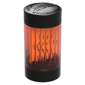 deegee STC IP65 LED Stack Light 115Vac Black Base 65mm x 32mm dia. Amber