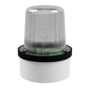 deegee XFD IP65 Xenon Strobe Beacon 115Vac White Base 102mm x 79mm dia. White