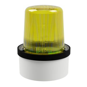 deegee XFD IP65 Xenon Strobe Beacon 115Vac White Base 102mm x 79mm dia. Yellow