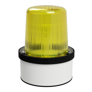 deegee PSD IP65 Flashing SML Beacon 24-230Vuc White Base 102mm x 79mm dia. Yellow
