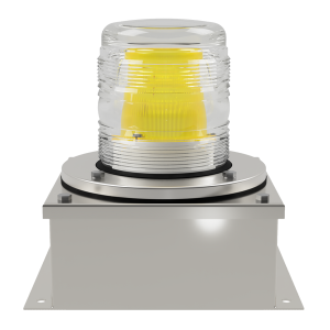 deegee XFF IP65 Xenon Strobe Double Flash Beacon 230Vac 155mm x 155mm x 192mm Yellow