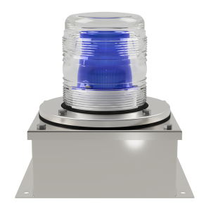 deegee XFF IP65 Xenon Strobe Double Flash Beacon 115Vac 155mm x 155mm x 192mm Blue