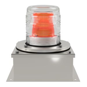 deegee XFF IP65 Xenon Strobe Double Flash Beacon 115Vac 155mm x 155mm x 192mm Amber