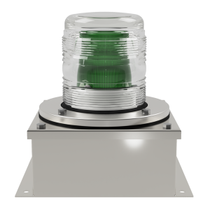 deegee XFF IP65 Xenon Strobe Double Flash Beacon 115Vac 155mm x 155mm x 192mm Green