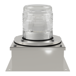 deegee XFF IP65 Xenon Strobe Double Flash Beacon 115Vac 155mm x 155mm x 192mm White
