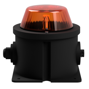 deegee PSW IP65 LED Beacon 115-230Vuc Black Base 150mm x 150mm x 150mm Amber