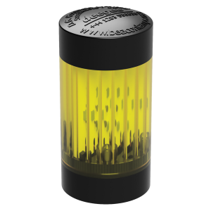 deegee STC IP65 LED Stack Light 115Vac Black Base 65mm x 32mm dia. Yellow