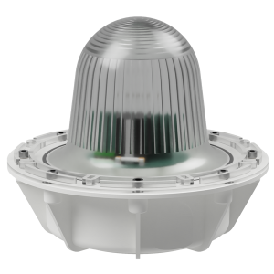 deegee XFG IP68 Xenon Strobe Double Flash Beacon 115Vac White Base 220mm x 256mm dia. White
