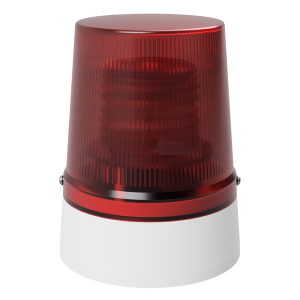 deegee XFH IP65 Xenon Strobe Single Flash Beacon 24J 115Vac White Base 225mm x 175mm dia. Red