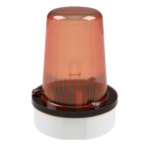 deegee XFE IP65 Xenon Strobe Double Flash Beacon 115Vac White Base 194mm x 146mm dia. Amber