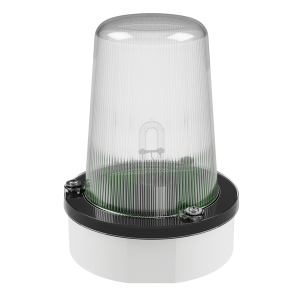 deegee XFE IP65 Xenon Strobe Double Flash Beacon 115Vac White Base 194mm x 146mm dia. White