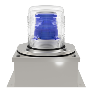 deegee XFF IP65 Xenon Strobe Double Flash Beacon 115Vac 155mm x 155mm x 192mm Blue
