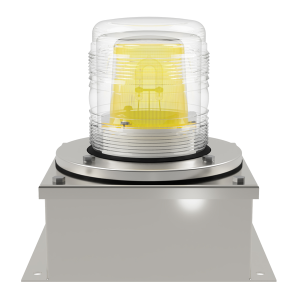 deegee XFF IP65 Xenon Strobe Double Flash Beacon 230Vac 155mm x 155mm x 192mm Yellow