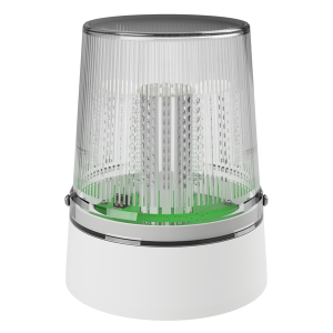 deegee PSH IP65 Flashing LED Beacon 115-230Vuc White Base 225mm x 175mm dia. White