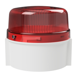deegee PSC IP69K Flashing LED Beacon 24-230Vuc White Base 85mm x 94mm dia. Red