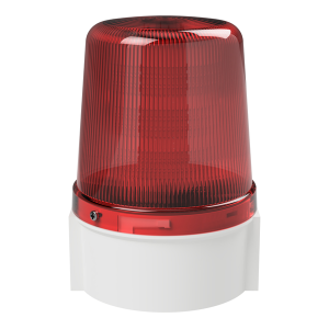 deegee PSB IP66 Flashing LED Beacon 12-48Vdc White Base 135mm x 94mm dia. Red
