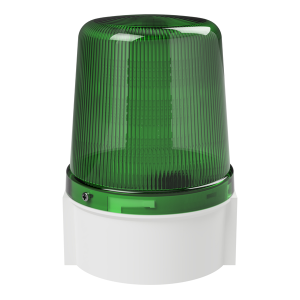 deegee PSB IP66 Flashing LED Beacon 12-48Vdc White Base 135mm x 94mm dia. Green