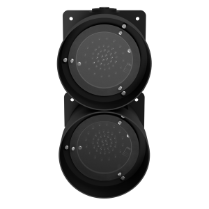deegee MIH IP65 2-way Traffic Light 115-230Vuc Black Base 300mm x 150mm x 151mm Red / Amber