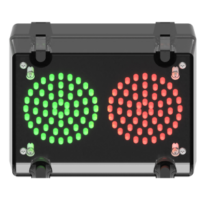deegee IPN/002 IP65 2-way Traffic Light 115-230Vuc Black Base 200mm x 150mm x 80mm Red / Green