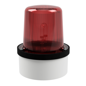 deegee XFD IP65 Xenon Strobe Beacon 230Vac White Base 102mm x 79mm dia. Red
