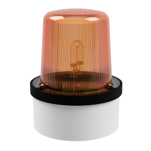 deegee XFD IP65 Xenon Strobe Beacon 230Vac White Base 102mm x 79mm dia. Amber
