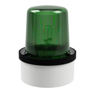 deegee XFD IP65 Xenon Strobe Beacon 230Vac White Base 102mm x 79mm dia. Green