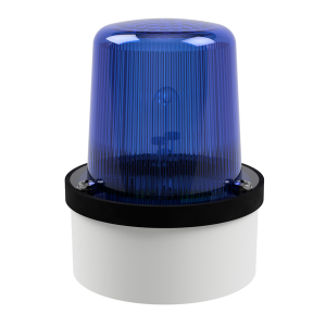 deegee XFD IP65 Xenon Strobe Beacon 230Vac White Base 102mm x 79mm dia. Blue