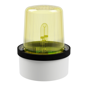 deegee XFD IP65 Xenon Strobe Beacon 12-24Vdc White Base 102mm x 79mm dia. Yellow