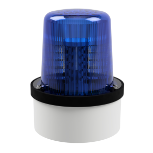 deegee PSD IP65 Flashing LED Beacon 12Vdc White Base 102mm x 79mm dia. Blue