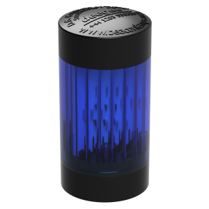 deegee STC IP65 LED Stack Light 115Vac Black Base 65mm x 32mm dia. Blue