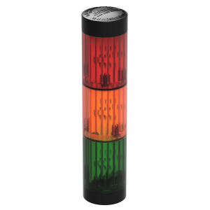deegee STC IP65 LED Stack Light 115Vac Black Base 145mm x 32mm dia. Red / Am/ Green