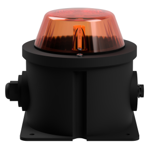 deegee PSW IP65 LED Beacon 115-230Vuc Black Base 150mm x 150mm x 150mm Amber