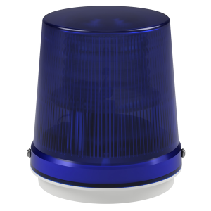 deegee XFK IP65 Xenon Strobe DH Beacon 24J 115Vac White Base 185mm x 165mm dia. Blue