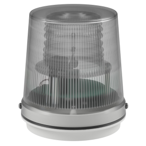 deegee XFK IP65 Xenon Strobe DH Beacon 24J 115Vac White Base 185mm x 165mm dia. White