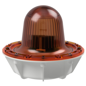 deegee XFG IP68 Xenon Strobe Double Flash Beacon 115Vac White Base 220mm x 256mm dia. Amber