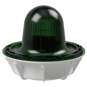 deegee XFG IP68 Xenon Strobe Double Flash Beacon 115Vac White Base 220mm x 256mm dia. Green