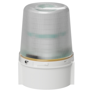 deegee DX/1B IP66 LED Duplex Beacon 24Vdc White Base 135mm x 94mm dia. Red / White