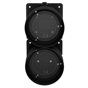 deegee DX/2U IP65 LED Duplex Beacon 115-230Vuc Black Base 300mm x 150mm x 151mm Red / Red