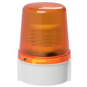 deegee PSB IP66 Flashing LED Beacon 12Vdc White Base 135mm x 94mm dia. Amber