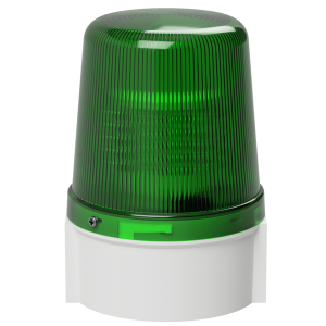 deegee PSB IP66 Flashing LED Beacon 12Vdc White Base 135mm x 94mm dia. Green