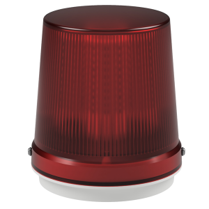 deegee PSK IP65 Pulsed LED Beacon 115-230Vuc White Base 185mm x 165mm dia. Red