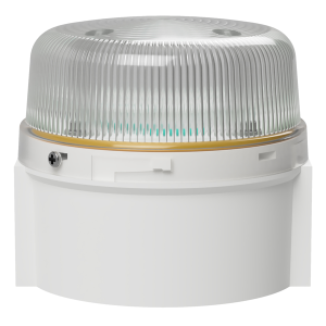 deegee PSC IP69K High-Intensity LED Beacon 12-36Vdc White Base 85mm x 94mm dia. Amber