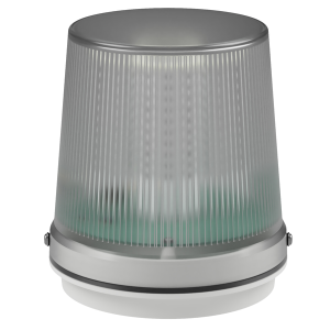 deegee PSK IP65 Pulsed LED Beacon 115-230Vuc White Base 185mm x 165mm dia. Clear