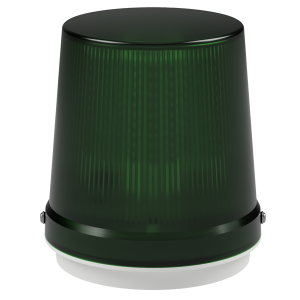 deegee PSK IP65 Pulsed LED Beacon 115-230Vuc White Base 185mm x 165mm dia. Green