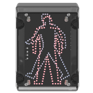 deegee IPN/022 IP65 Pedestrian Signal 115-230Vuc Black Base 200mm x 150mm x 80mm Red/Green