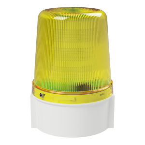 deegee PSB IP66 Flashing LED Beacon 12-48Vdc White Base 135mm x 94mm dia. Yellow